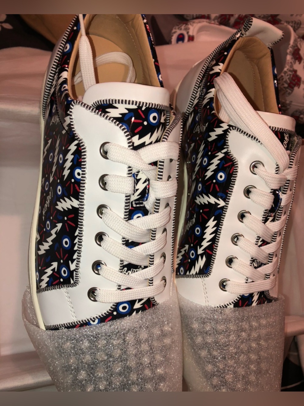 Christian Louboutin Evil Eye Low-Top Sneakers - Picture 3 of 10